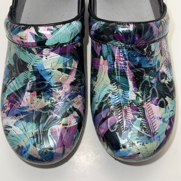 Dansko LT Pro Tooled Watercolor Clogs, Women's Size 38 / US Size 7.5 - 8 - Picture 8 of 12